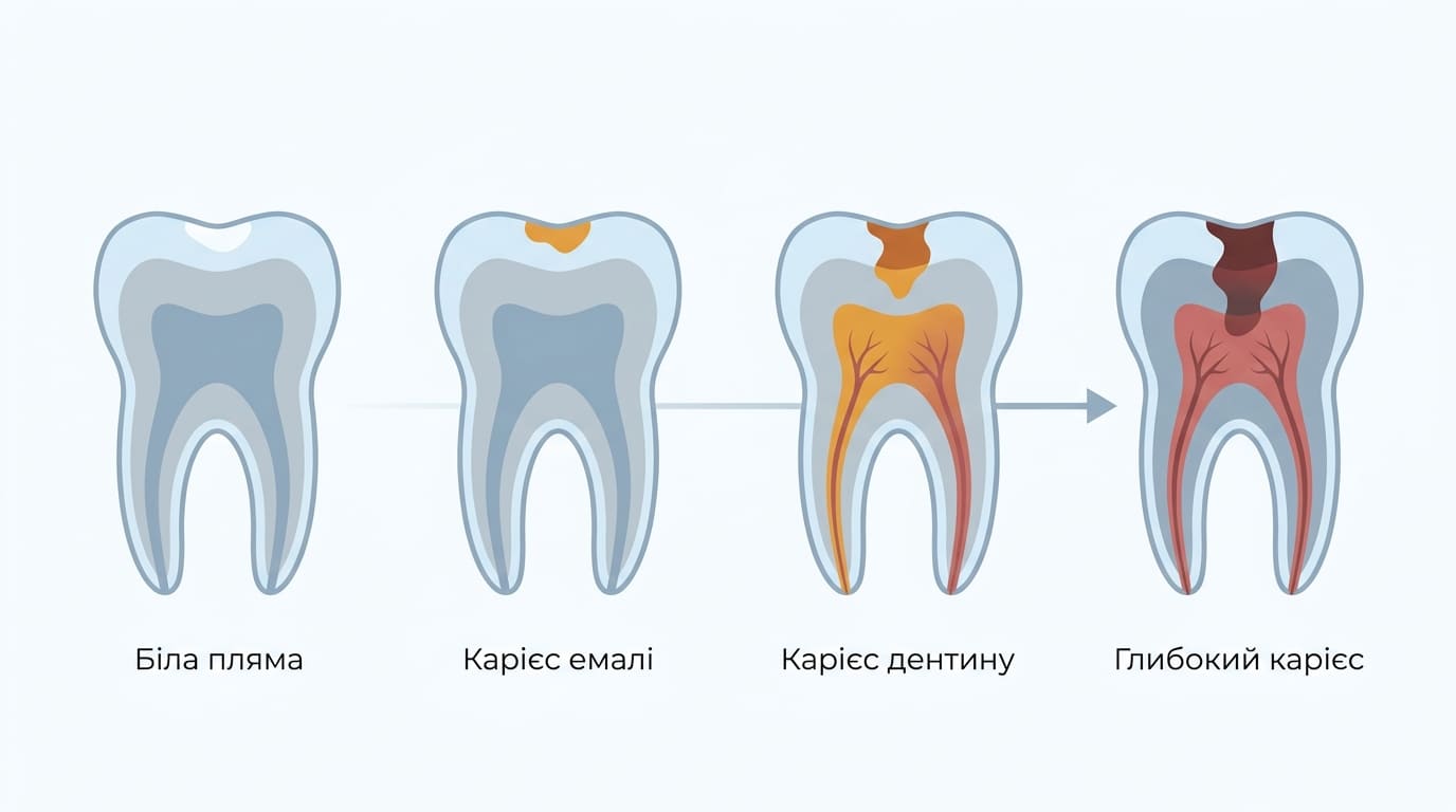 Стадії карієсу