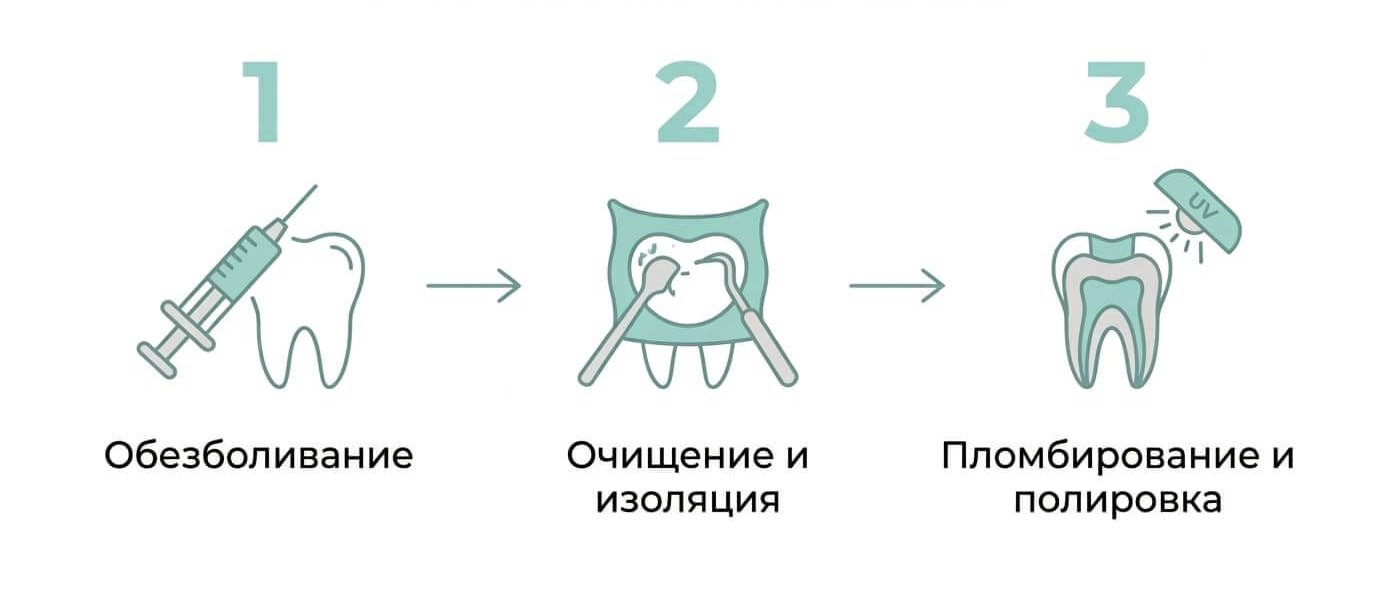 Установка пломбы